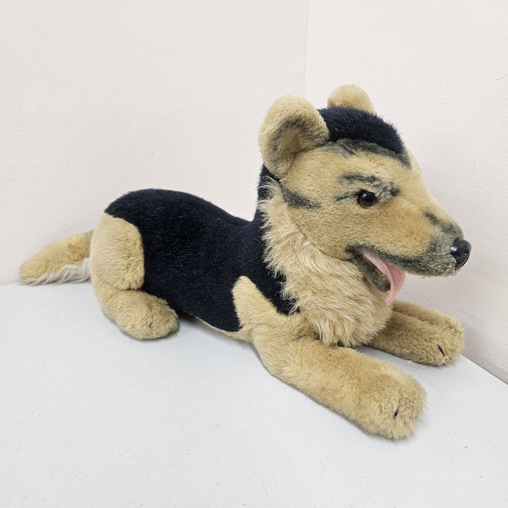Vintage Dakin Soft Classics German Shepherd Dog Plush Toy‎ 18" Realistic